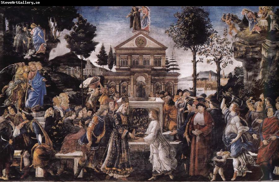 Sandro Botticelli The temptation of Christ
